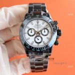 Swiss Grade Rolex Cosmo Daytona BLAKEN watch 904l Steel White Dial